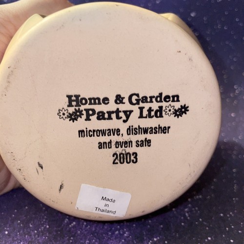 2 Home & Garden Party Tart Candle Melt Warmer 2003 Stoneware Fruit Image 4x3.25" - Picture 10 of 12