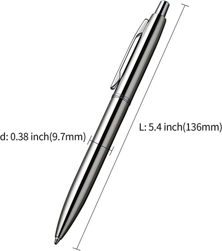 Professional-Grade 3 Pcs Ballpoint Pen Set - Lightweight, Smooth Black Ink Pens - Picture 4 of 8