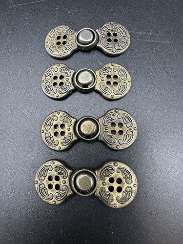 Set Of 4 DYNO Metal Button Clasp JACKET Blazer CUFF Vest Vintage