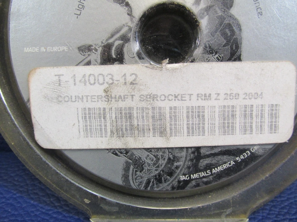 Contraeje de piñón delantero 520 12T T-14003-12 NOS Suzuki RMZ250 2004 Foto 3 de 3