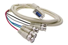 HD15 Male to 5x BNC RGB Video Cable 6FT