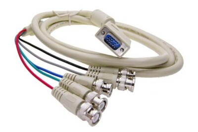 HD15 Male to 5x BNC RGB Video Cable 6FT