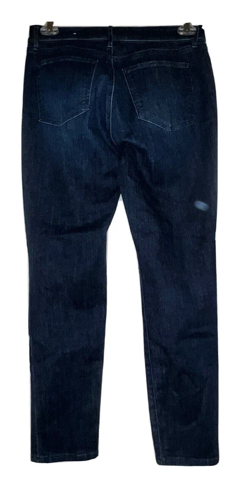 Pantalones de mezclilla ajustados ANN TAYLOR Factory para mujer talla 8 azules elásticos de 5 bolsillos Foto 3 de 4