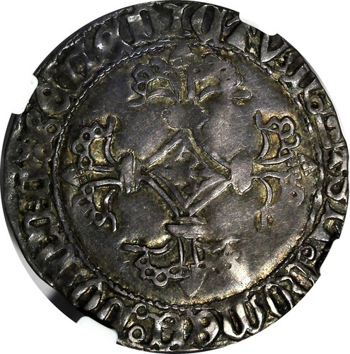 Belgium Flanders Charles the Bold of Burgundy (1467-77) Double Patard NGC XF DET - Picture 4 of 5