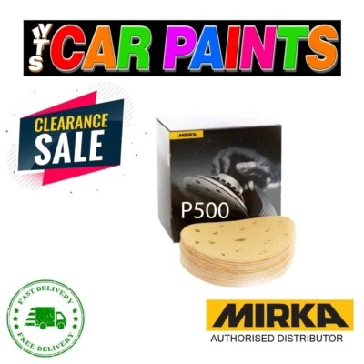 Mirka Gold 125mm P500, Grip 17 Holes, Box of 100