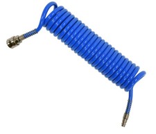 Air Pressure Spiral Hose PU 1/4" Quick Coupling 5M Inner Diameter 8Mm