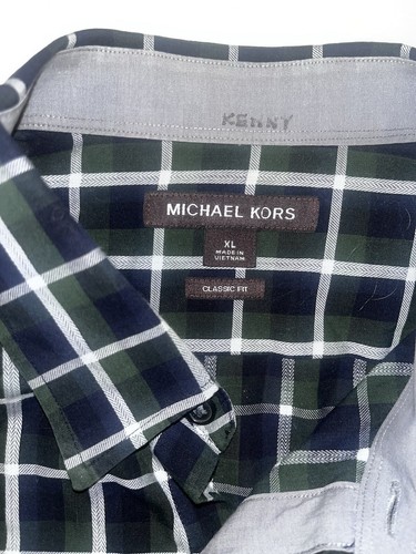 Camisa Para Hombre Michael Kors Calce Clásico Botón Manga Larga Talla XL - Imagen 10 de 18