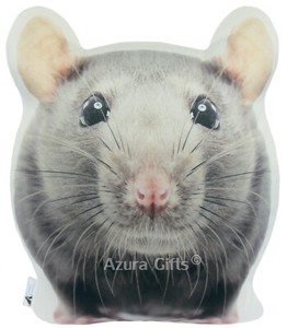 Rat Shaped Cushion By Creature Comforts Direct Gift For Rat