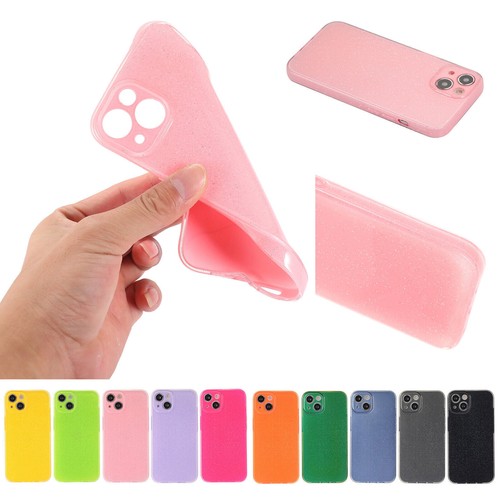 Étui téléphone couleur bonbon doux paillettes pour iPhone 14 13 12 11 Pro Max XR - Photo 1 sur 31