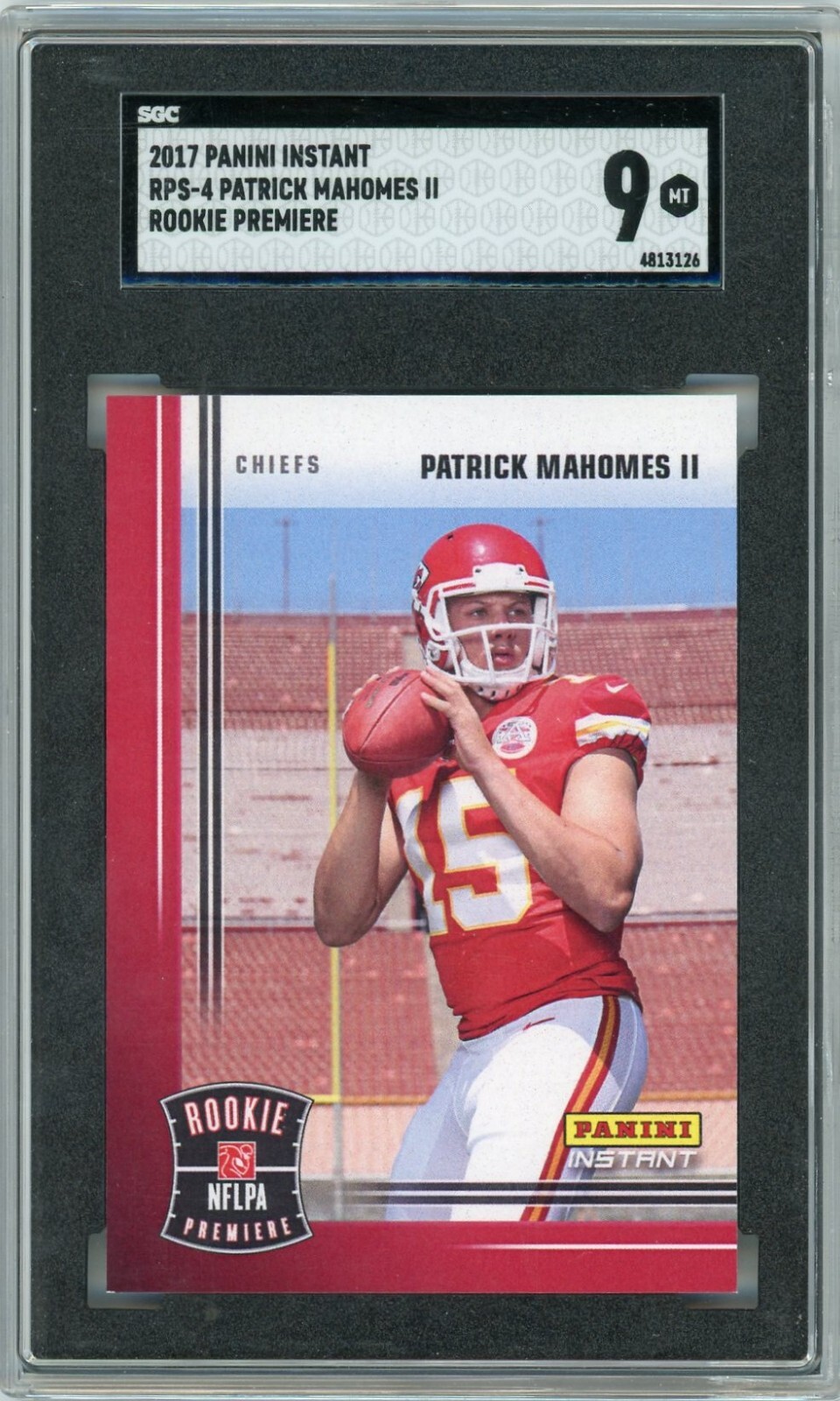 Patrick Mahomes Panini Instant Rookie Premiere #RPS4 Base