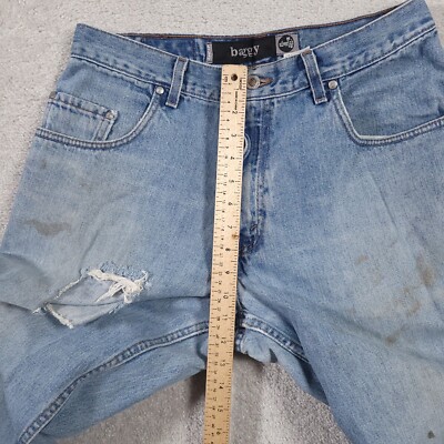 Vintage 90's Levi's Men's Silver Tab Baggy 570 Blue Jeans 34x34