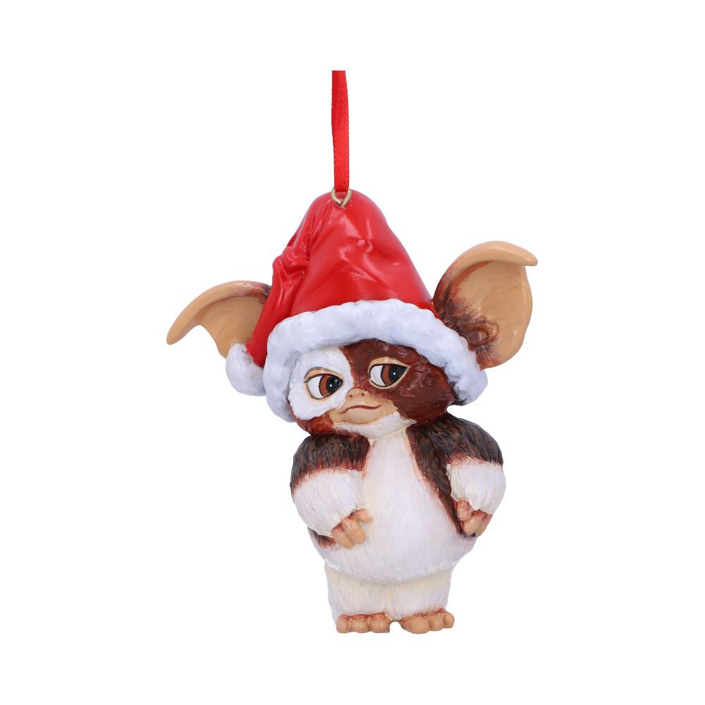 BRAND NEW : Gremlins Christmas Hanging Resin Ornament : Gizmo Santa 10.3cm