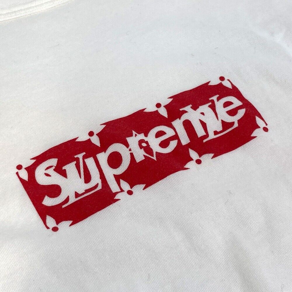 Louis Vuitton X Supreme White Box Logo Print Cotton T-Shirt S