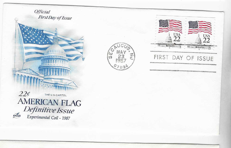 1987-FIRST DAY COVER-#2114-FLAG