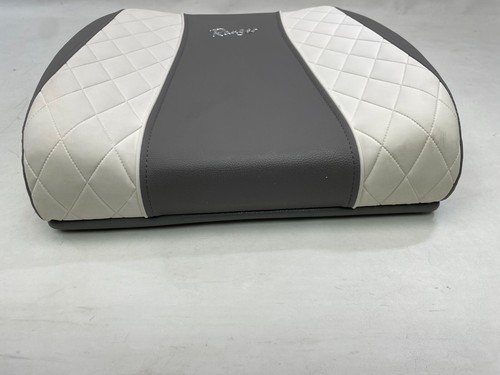 RANGER 729769.153 BAY SERIES BACKREST CUSHION WHITE / GREY 21" X 18" BOAT - Picture 12 of 13