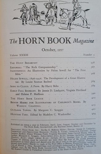 October 1957 The HORN BOOK Magazine of Books for Children and Young People - Picture 3 of 5
