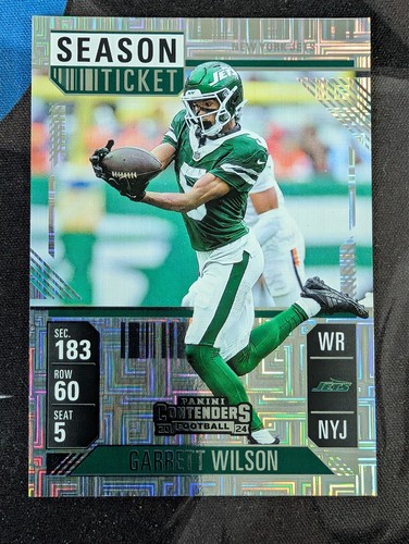 2024 Contenders Garrett Wilson Season Ticket Mojo Hobby Holo