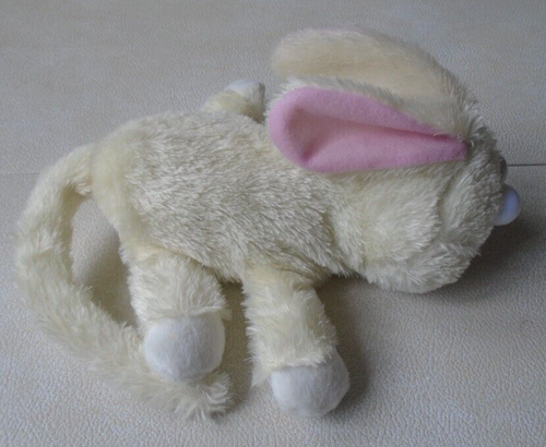 Flipo- Crazy Critters Laughing Rolling Bunny Silly Laughing Pink and White Furry - Picture 8 of 13
