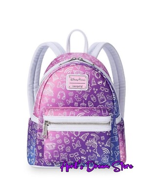 disney parks icons mini backpack by loungefly Loungefly Disney Parks Ombre Icons Mini Backpack