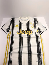 Adidas Juventus 2020/21 Home Jersey XS White Black Gold Jeep Soccer Shirt