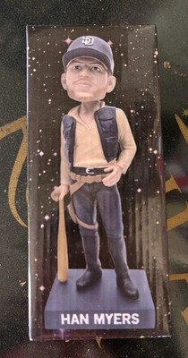 San Diego Padres Star Wars Night Rare Hans Solo Wil Myers 1.06.18 SGA BobbleHead
