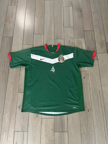 Vintage 2006 Nike Mexico World Cup No.4 Marquez Men’s Soccer Jersey Size XL