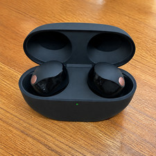 Sony WF-1000XM5 Black Noise Canceling Earbuds with Charging Case Tips