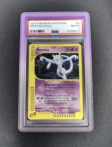 Mewtwo Expedition Holo -  20/165 -  PSA 8