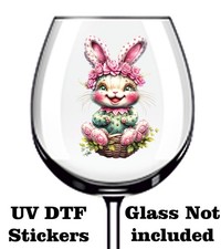 Easter Cactus Plant UV DTF Stickers - Bin Tumbler Wine Glass Bottle Cup Laptop