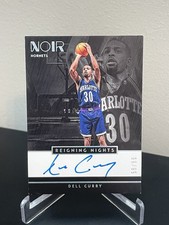 2018-19 Panini Noir Dell Curry Reigning Nights Autograph Auto #/99 Hornets