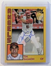 🔥2025 Topps Archives Tim Salmon Gold 1984 Fan Favorites Autograph /50 LA Angels