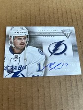 2013 Titanium AUTO ROOKIE Alex Killorn RC #TR-AK Lightning Hockey Card (f3). rookie card picture