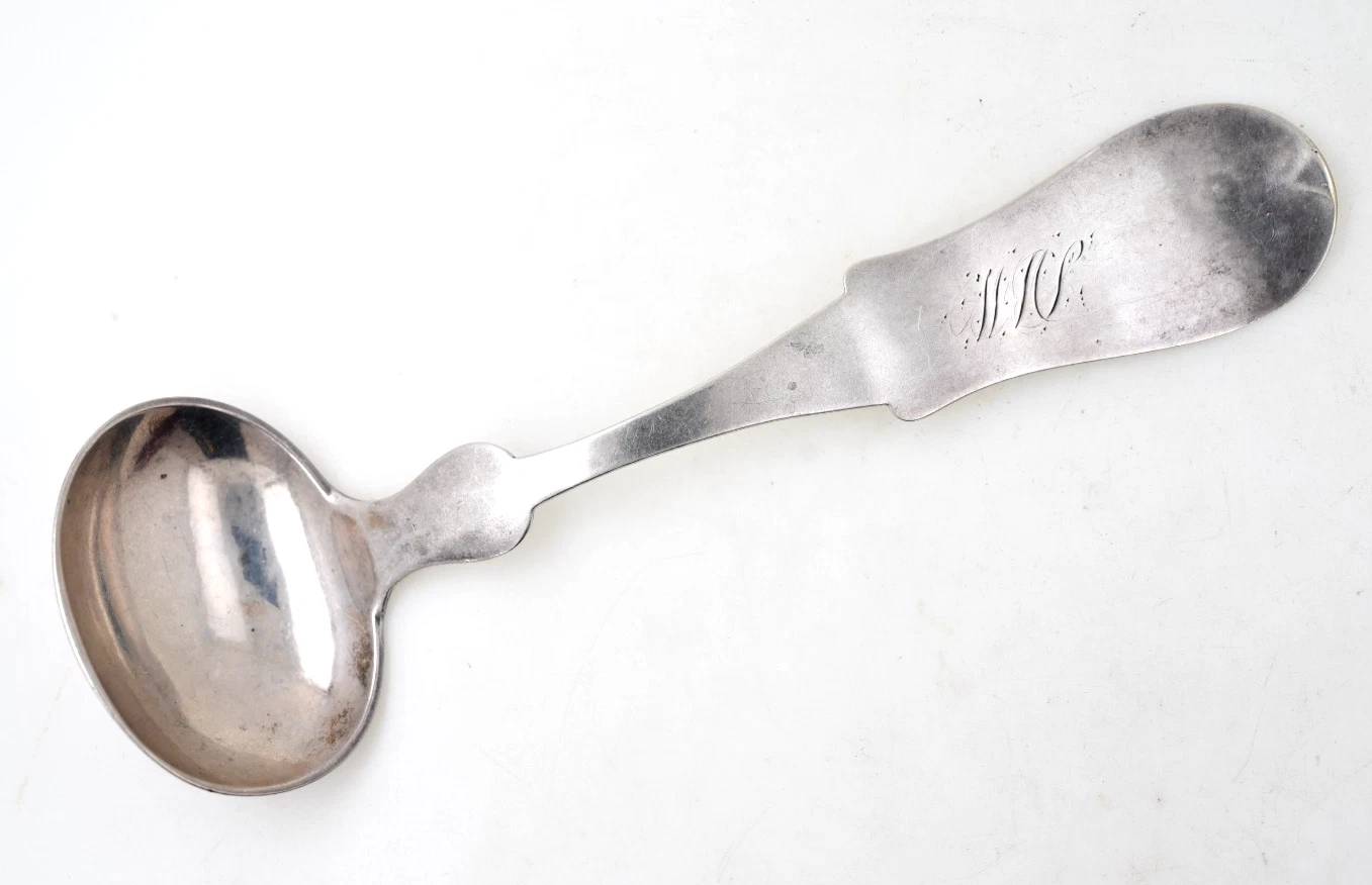 19th Century LOUISVILLE KY Coin Silver Sauce Ladle