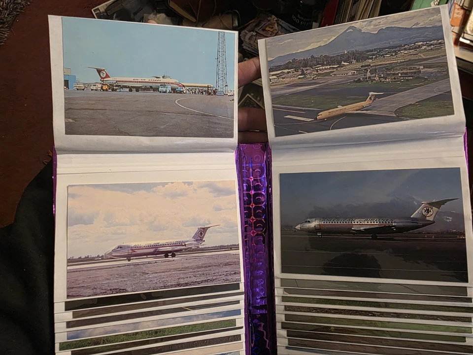 ÁLBUM DE POSTALES Y 100 POSTALES DE AVIONES COMERCIALES Foto 2 de 4