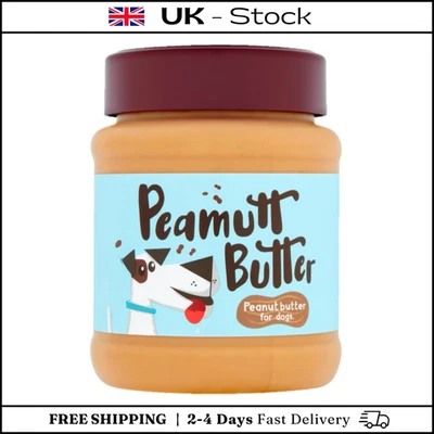 DUERR'S Peamutt Dog Peanut Butter | Treat Formulated for Dogs No Added Sugar & Salt 340g