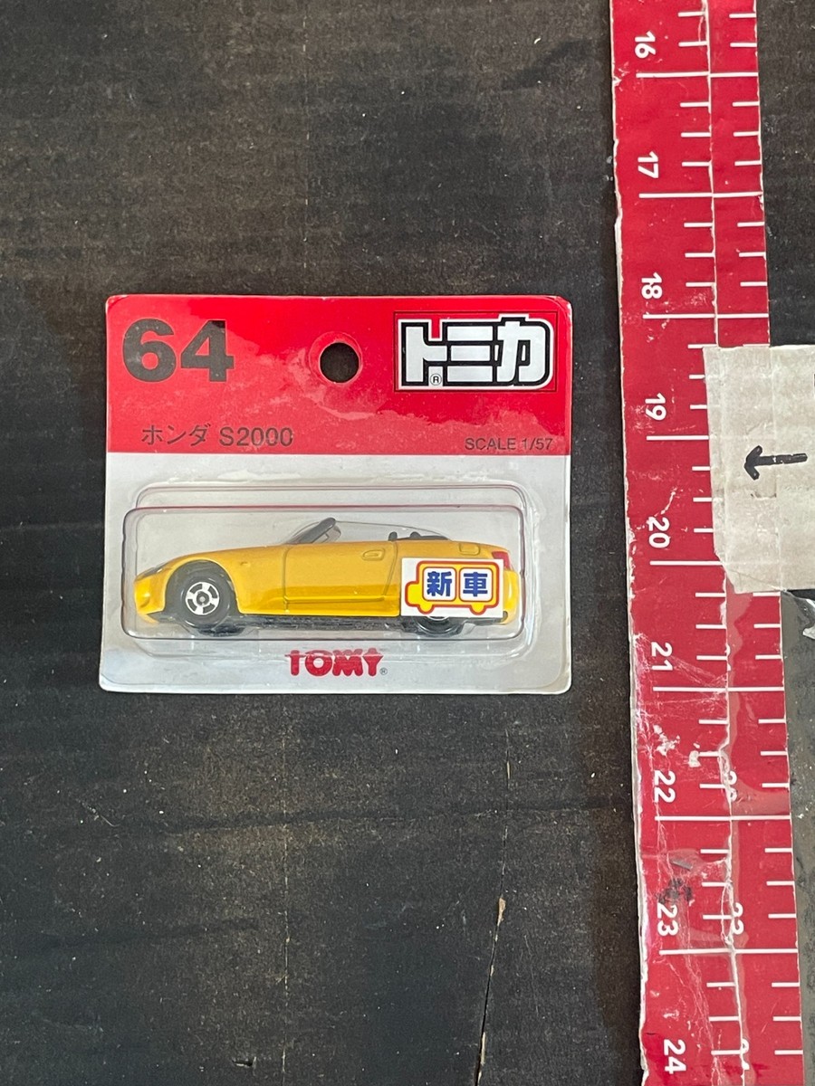 Takara Tomy Tomica No. 64 Honda S2000 Yellow 1/57 Scale Diecast