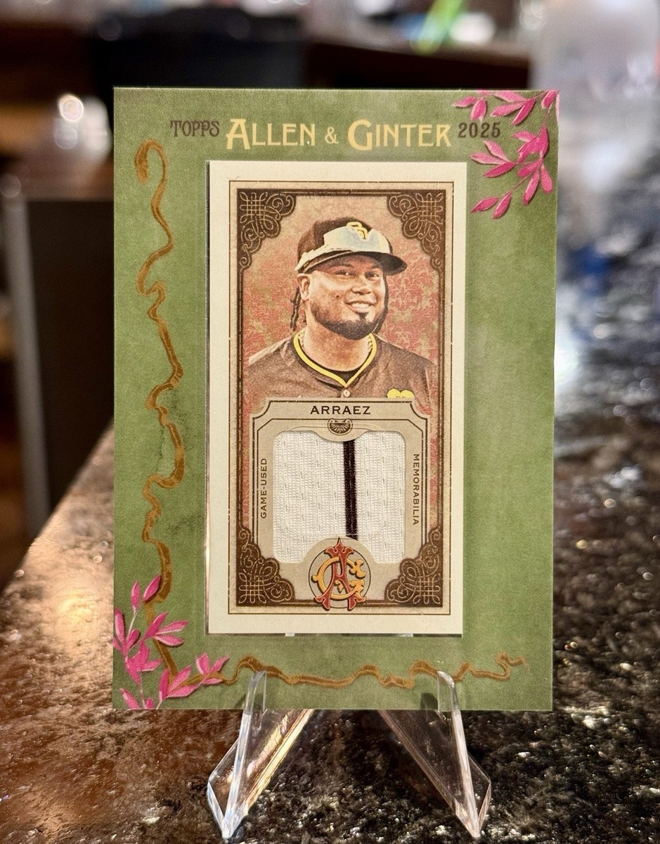 2025 Topps Allen & Ginter LUIS ARRAEZ FRAMED MINI 2-COLOR RELIC