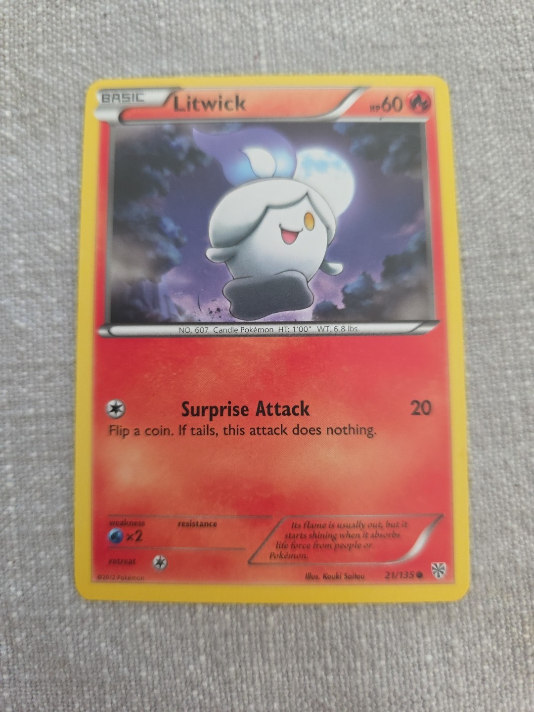 Plasma Storm #21/135 Litwick Pokemon