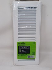 1 Everbilt Steel Construction 4" x 12" Floor Register White Finish E150mw