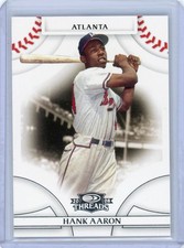 2008 Donruss Threads Hank Aaron Atlanta Braves Card #1