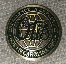 Otis Elevator South Carolina GBO Metal Token 1.75 Excellence In Execution 
