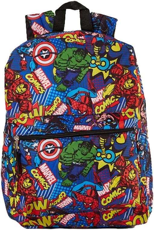 Large Backpack - Marvel Avengers - Classic Comic All Over Print 16