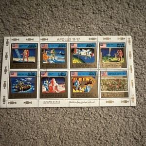 Ajman State Apollo 11-17 Space Miniature Sheet 5 Riyals CTO Used Multicolor