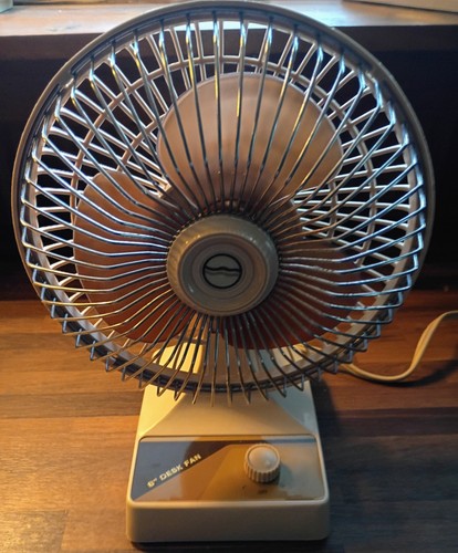 VTG Kuo Horng KH-06R2 -6" Desk Fan - Powerful 2 Speed Fan - Made In Taiwan 