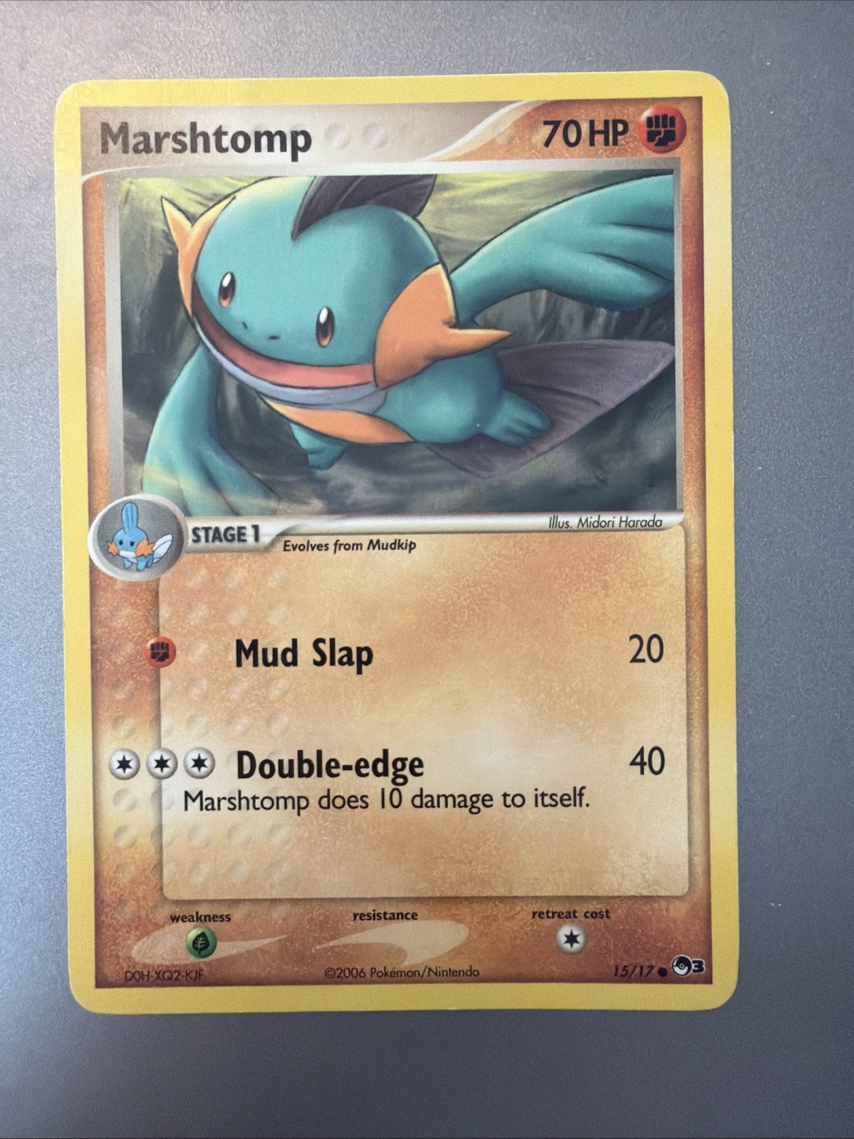 Marshtomp 15/17 - POP Series 3 Vintage Pokemon TCG Card LP+/NM
