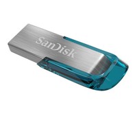 Sandisk 128GB Ultra Flair Usb 3.0 Stick Tropic Blue
