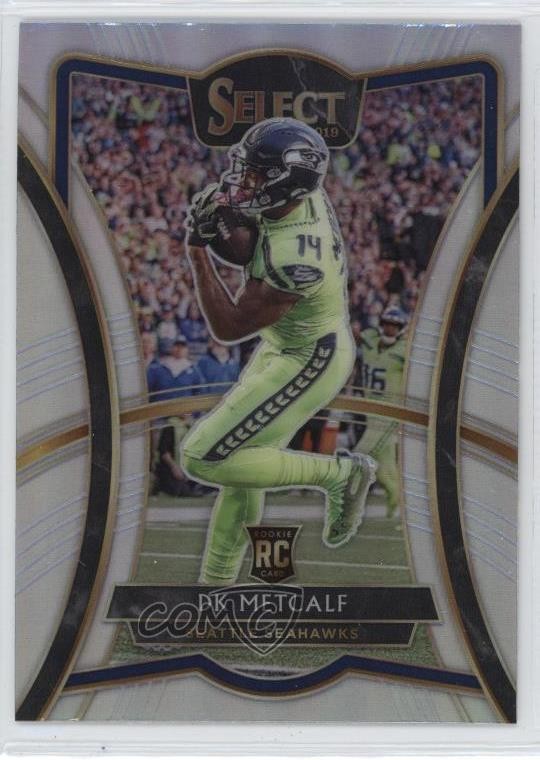2019 Panini Select Premier Level Silver Prizm DK Metcalf #182 pe8