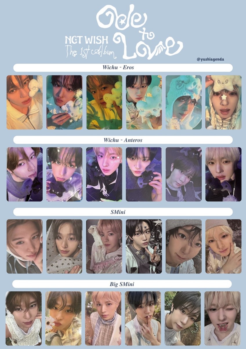 NCT WISH - Ode to Love Official Photocard KPOP Xion Riku Yuushi