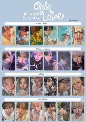 NCT WISH - Ode to Love Official Photocard KPOP Xion Riku Yuushi