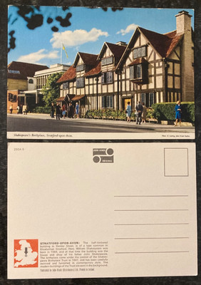 Ungebrauchte Postkarte - Stratford upon Avon - Shakespeares Geburtsort
